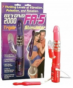 Beyond 2000 Fa-5 Triple Stimulator Pink