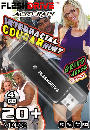 20+ Interracial Cougar Hunt on 4gb usb FLESHDRIVE