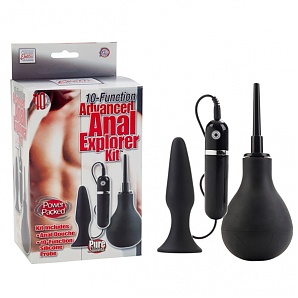 10 Function Advanced Anal Explorer Kit Silicone Black