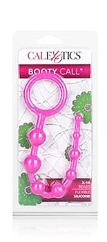 Booty Call X-10 Silicone Anal Beads Pink 8 Inch