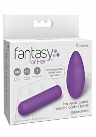 Fantasy For Her Rechargeable Remote Control Bullet - Purple (197299.4)