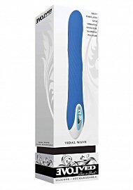 Tidal Wave Silicone Vibrator Rechargeable Waterproof Blue (52462.6)